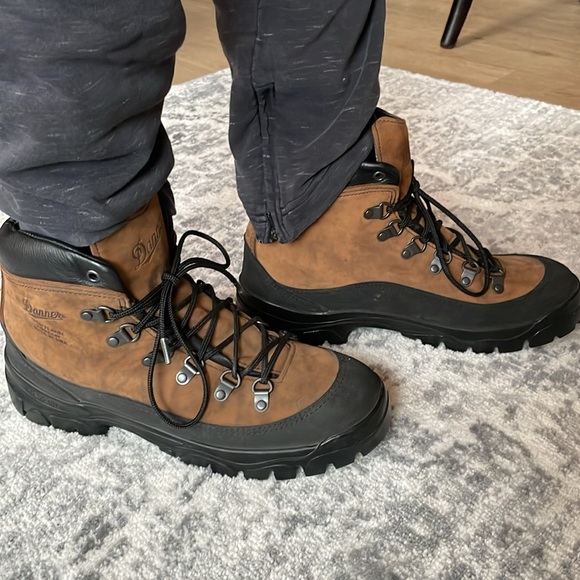 Danner Combat Hiker Brown Leather Boots Men’s W 9.5 - Picture 2 of 12